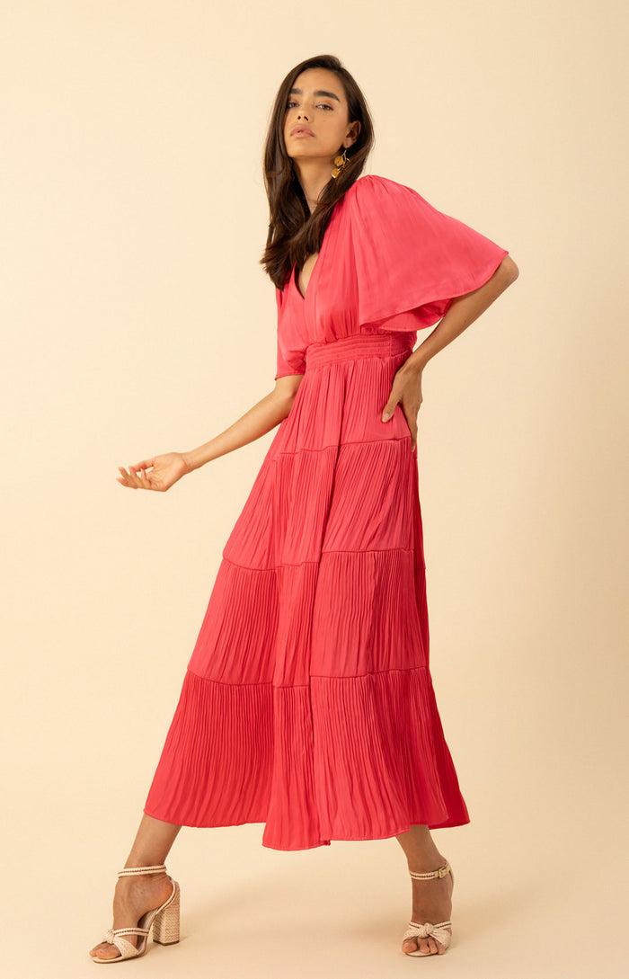 Hale Bob Angie Charmeuse Maxi Dress