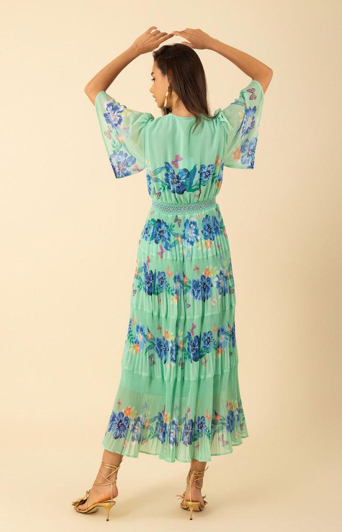 Hale Bob Angie Chiffon Maxi Dress