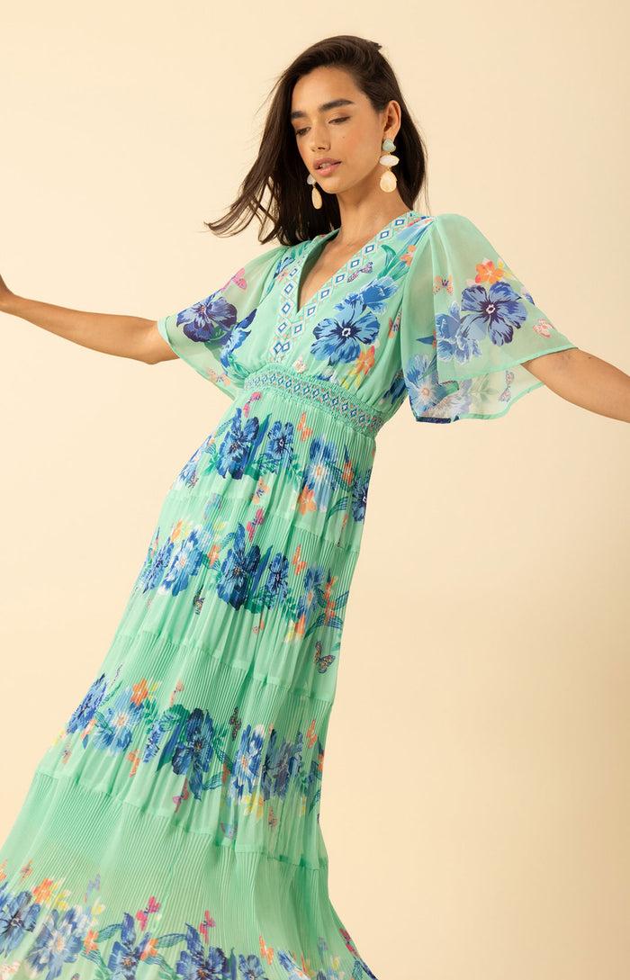 Hale Bob Angie Chiffon Maxi Dress