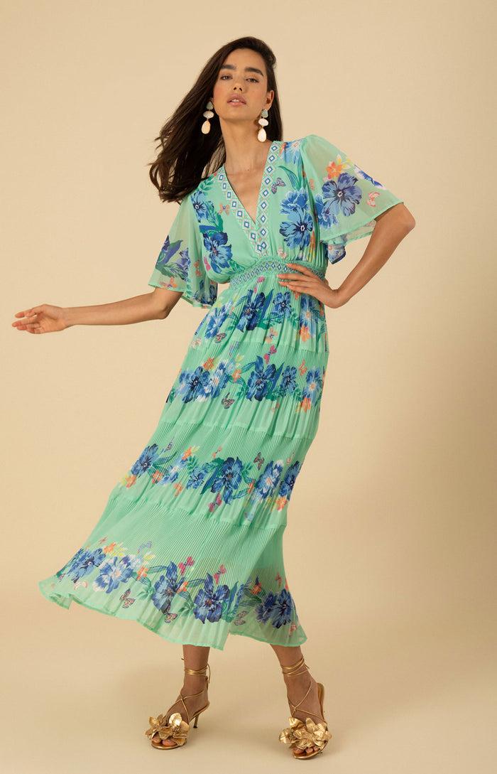 hale bob Angie Chiffon Maxi Dress