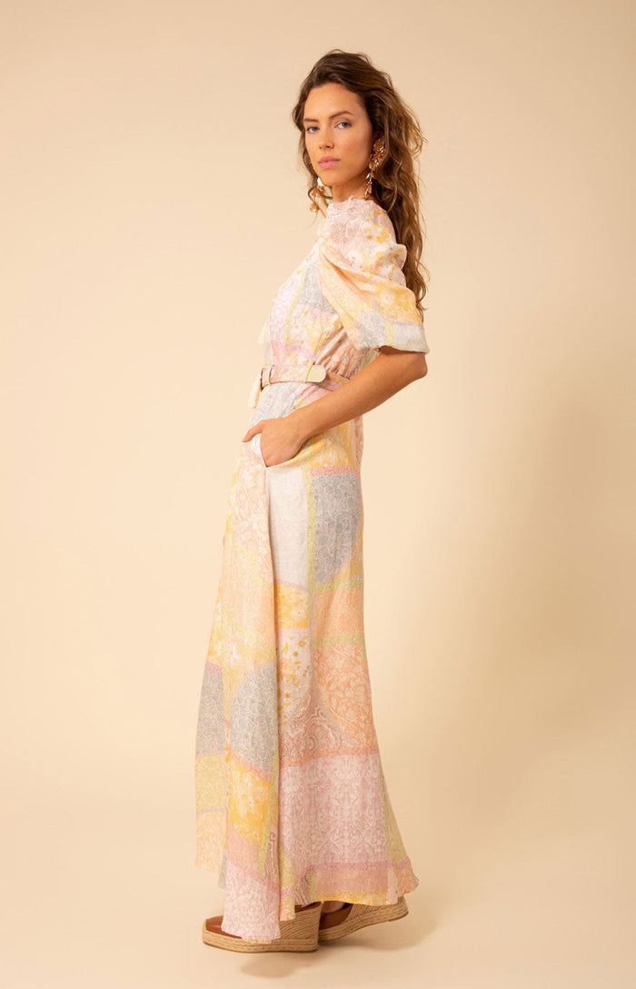 Hale Bob Arabella Linen Midi Dress