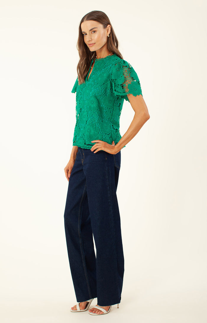 Hale Bob Aria Lace Top