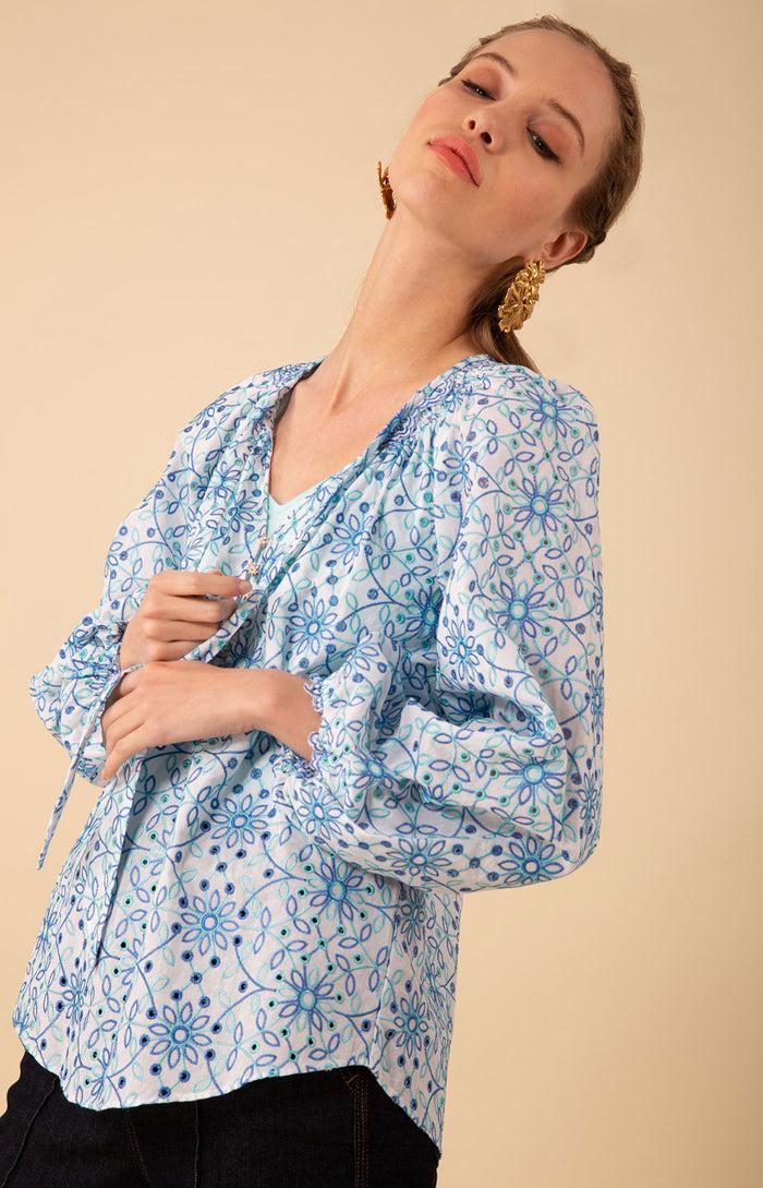 Hale Bob Arianna Eyelet Top