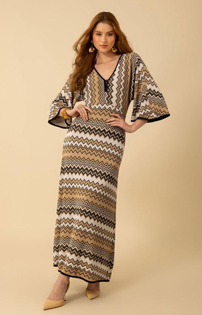 Hale Bob Ariya Lurex Maxi Dress
