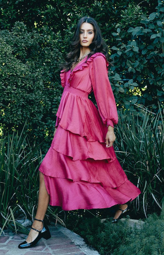 hale bob Astrid Solid Tiered Dress