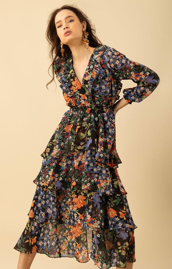 Hale Bob Astrid Tiered Dress