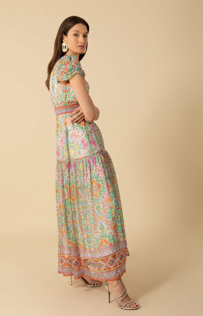 Hale Bob Aubrey Chiffon Maxi Dress