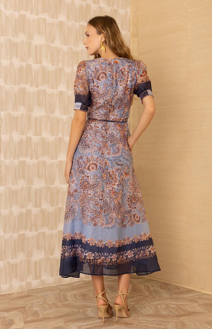 Hale Bob Aubrie Organza Maxi Dress