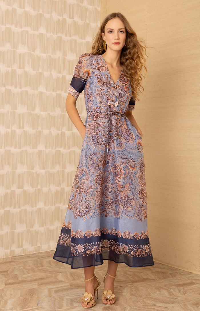 hale bob Aubrie Organza Maxi Dress