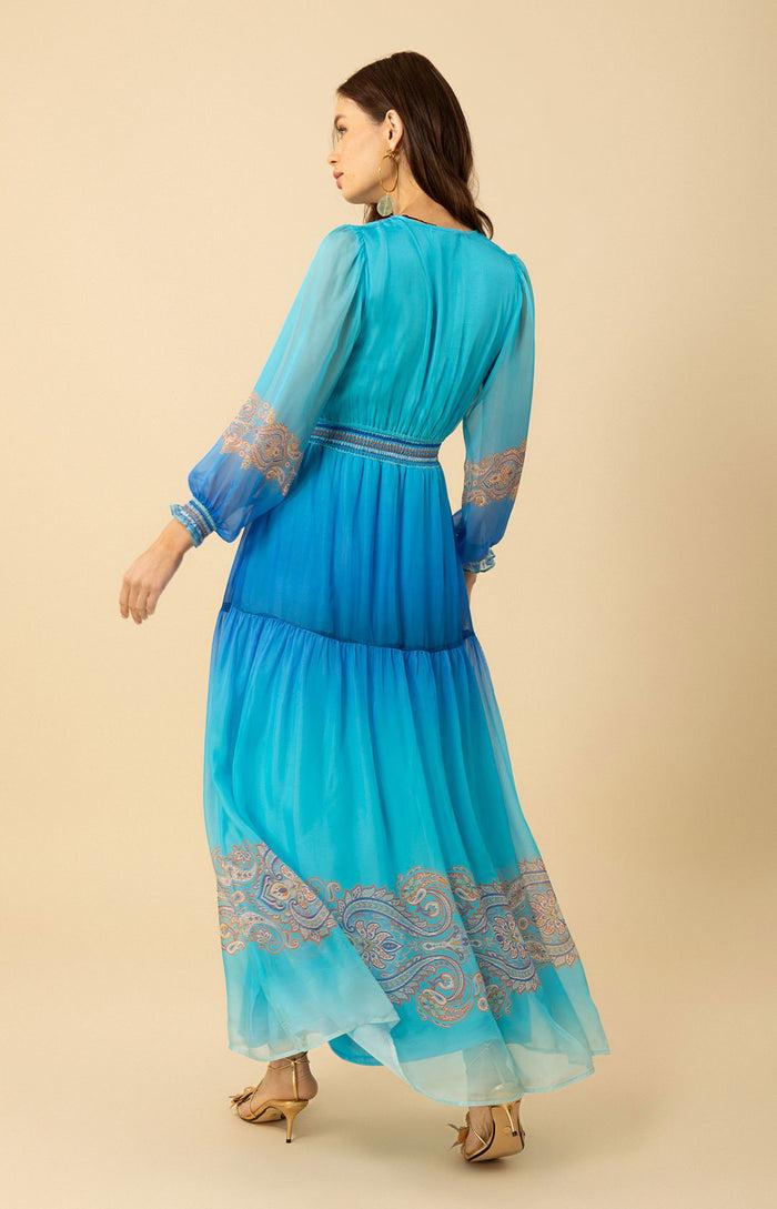Hale Bob Ayla Chiffon Maxi Dress
