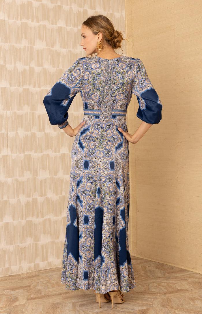 Hale Bob Belen Satin Maxi Dress