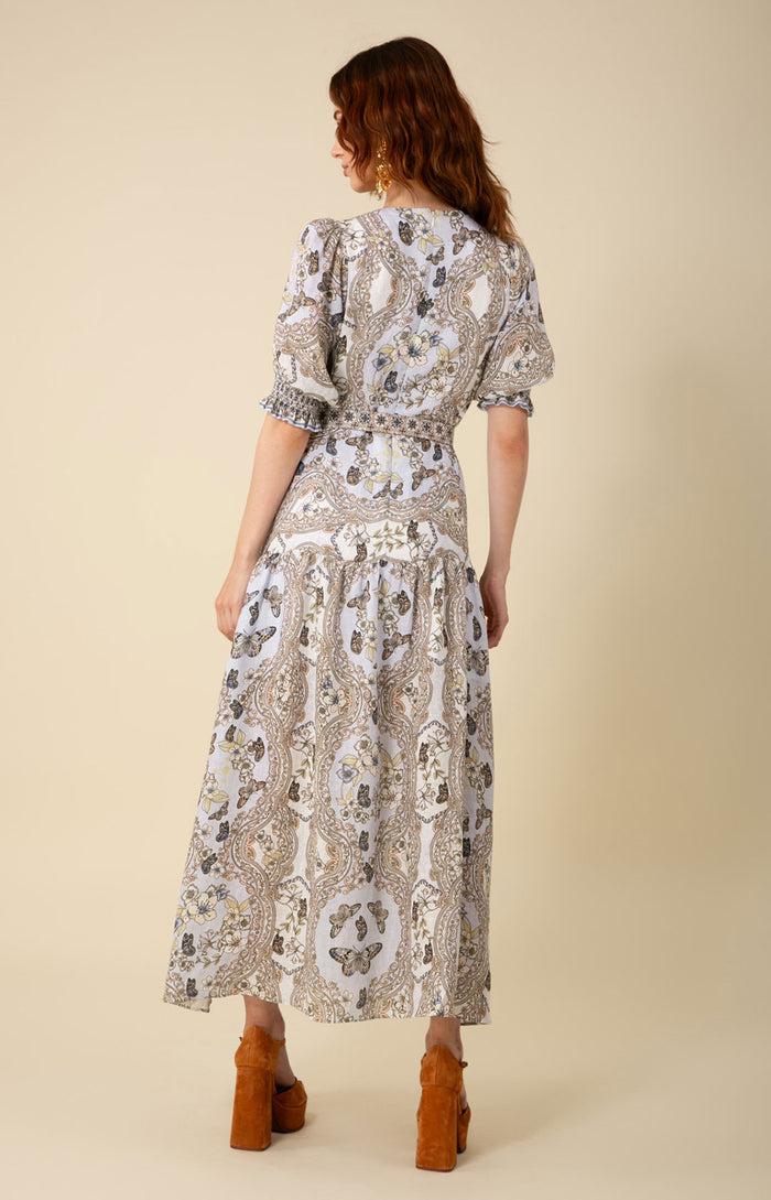 Hale Bob Blair Linen Maxi Dress