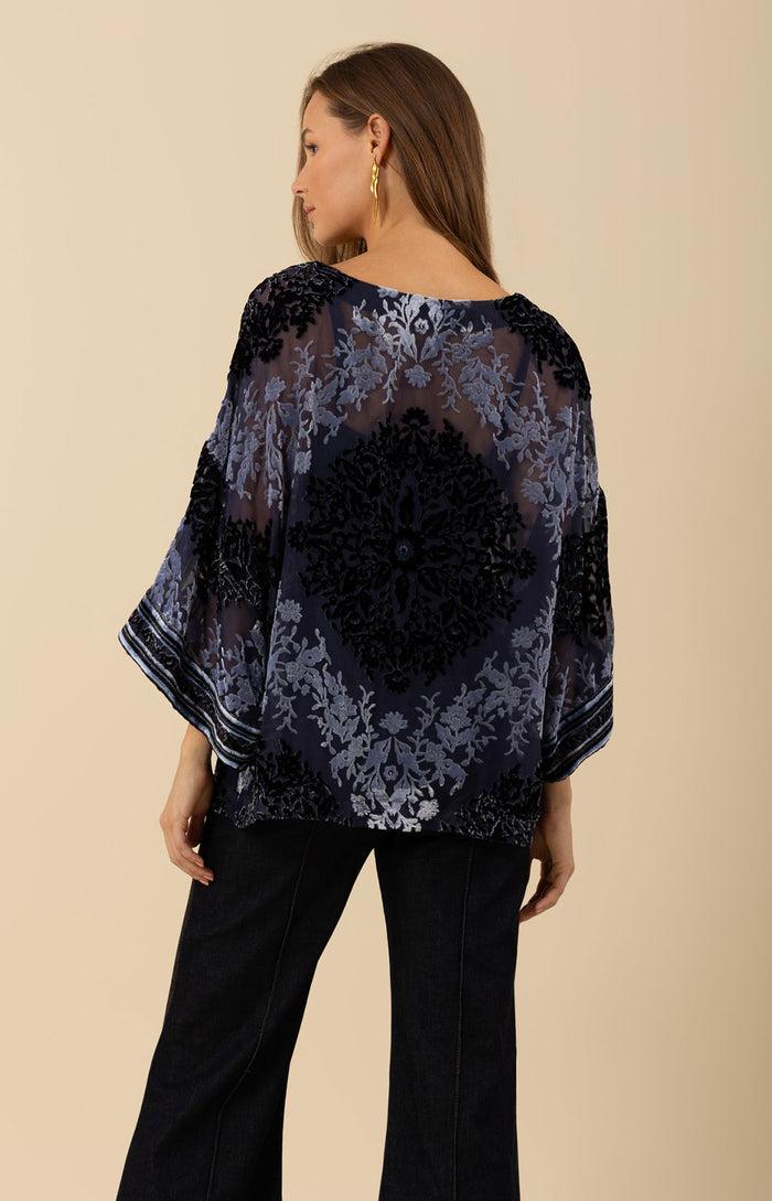 Hale Bob Briar Velvet Burnout Top