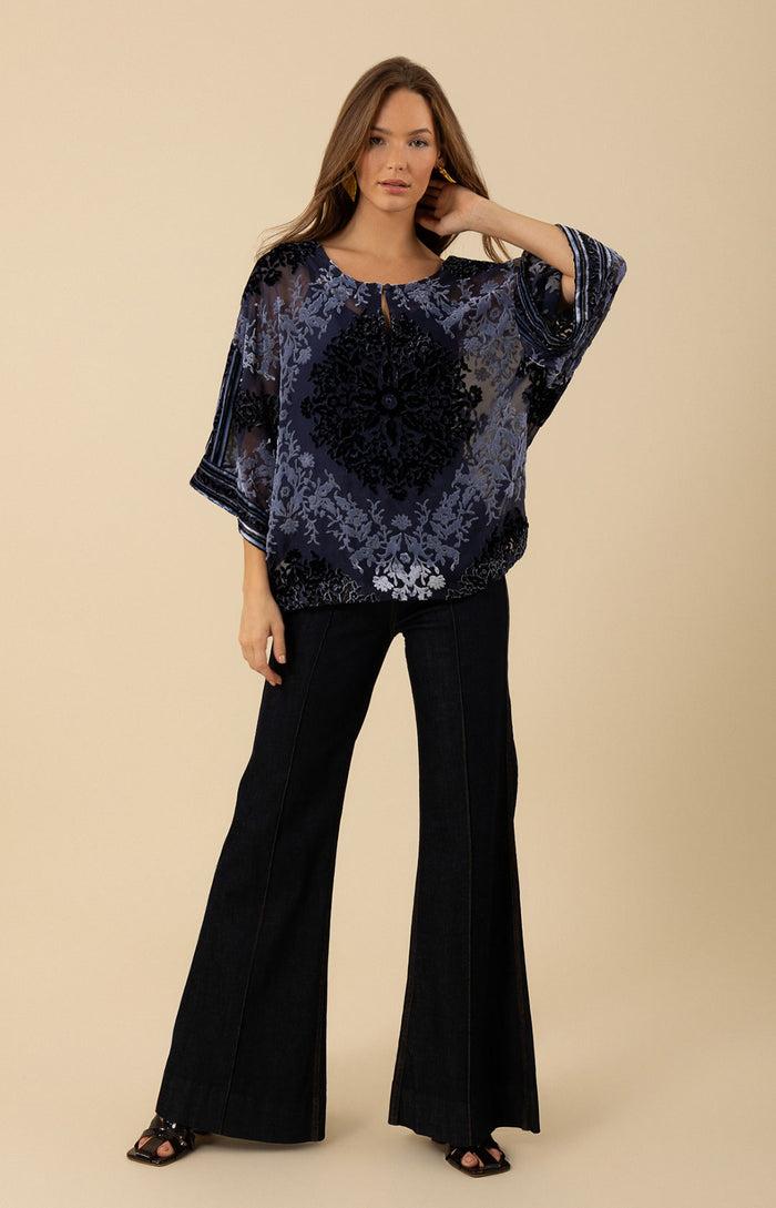 hale bob Briar Velvet Burnout Top