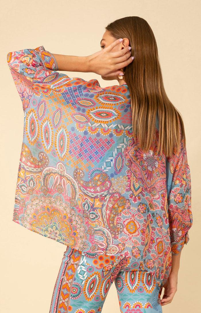 Hale Bob Brinley Oversized Chiffon Top