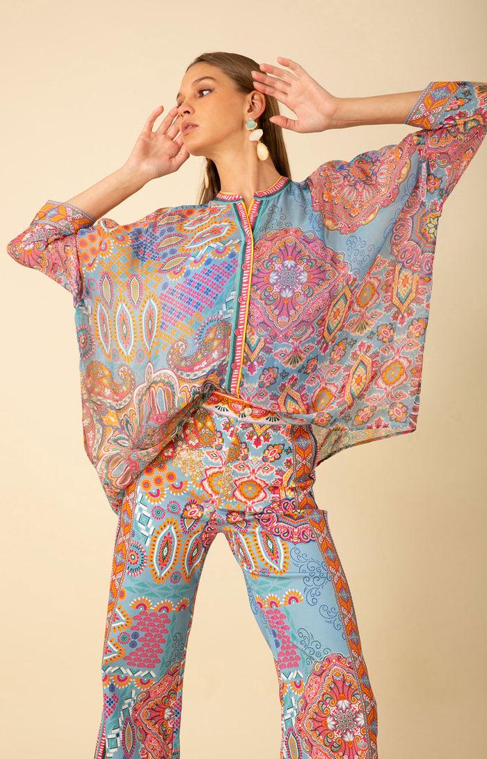 Hale Bob Brinley Oversized Chiffon Top