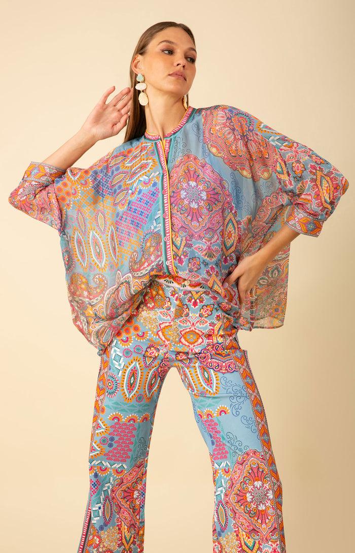 Hale Bob Brinley Oversized Chiffon Top