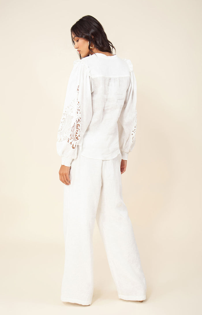 Hale Bob Bronwyn Solid Linen Pant