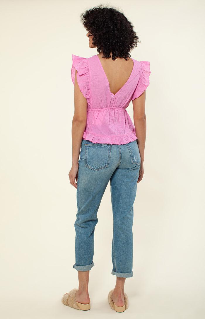 Hale Bob Cadana Solid Cropped Top