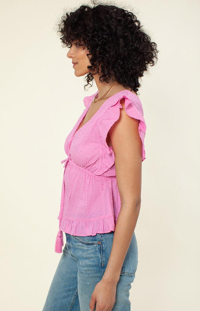 Hale Bob Cadana Solid Cropped Top