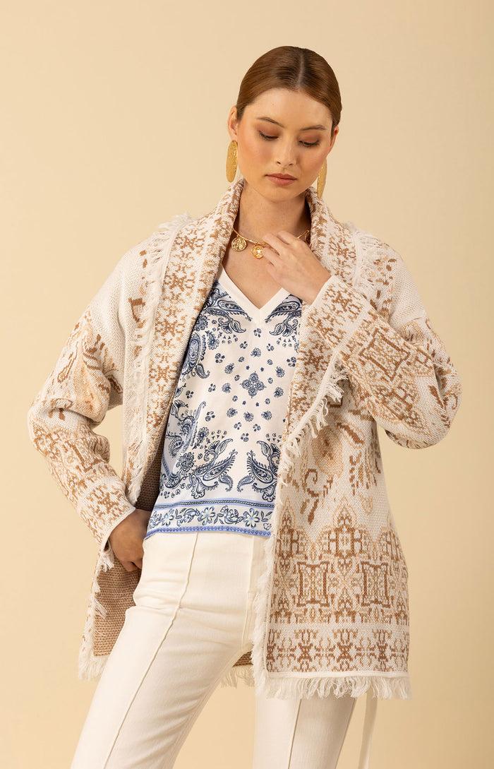 Hale Bob Capri Jacquard Sweater