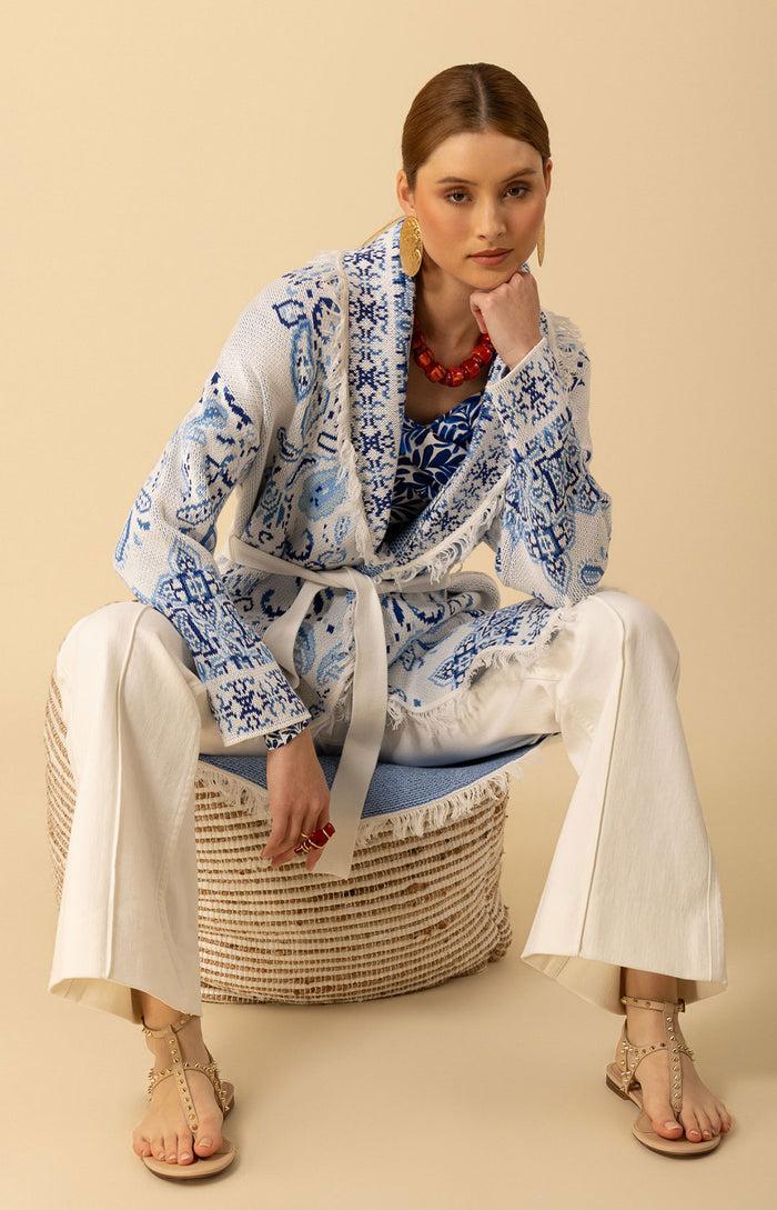 hale bob Capri Midi Jacquard Sweater