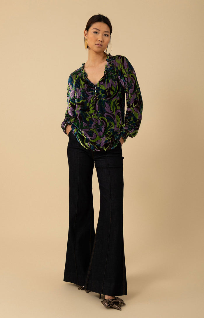 hale bob Charleigh Velvet Burnout Top