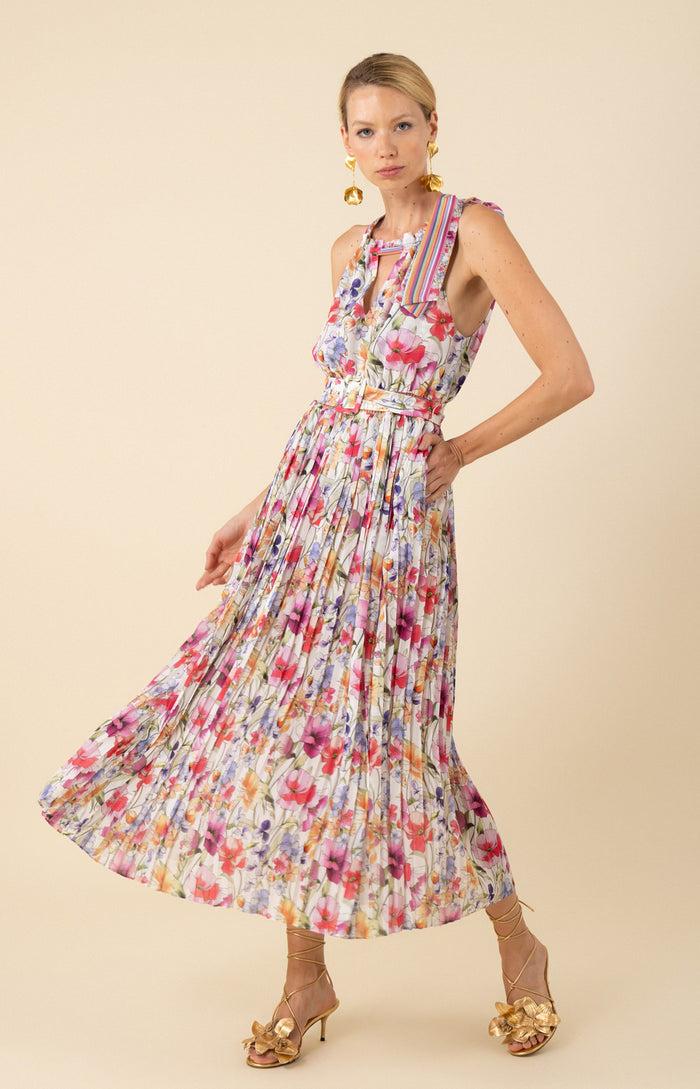 hale bob Chelsea Chiffon Pleated Dress