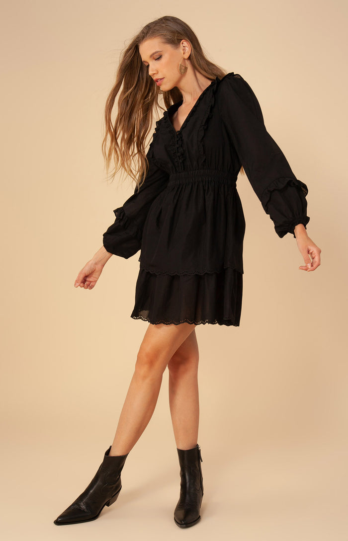hale bob Christine Solid Tiered Dress