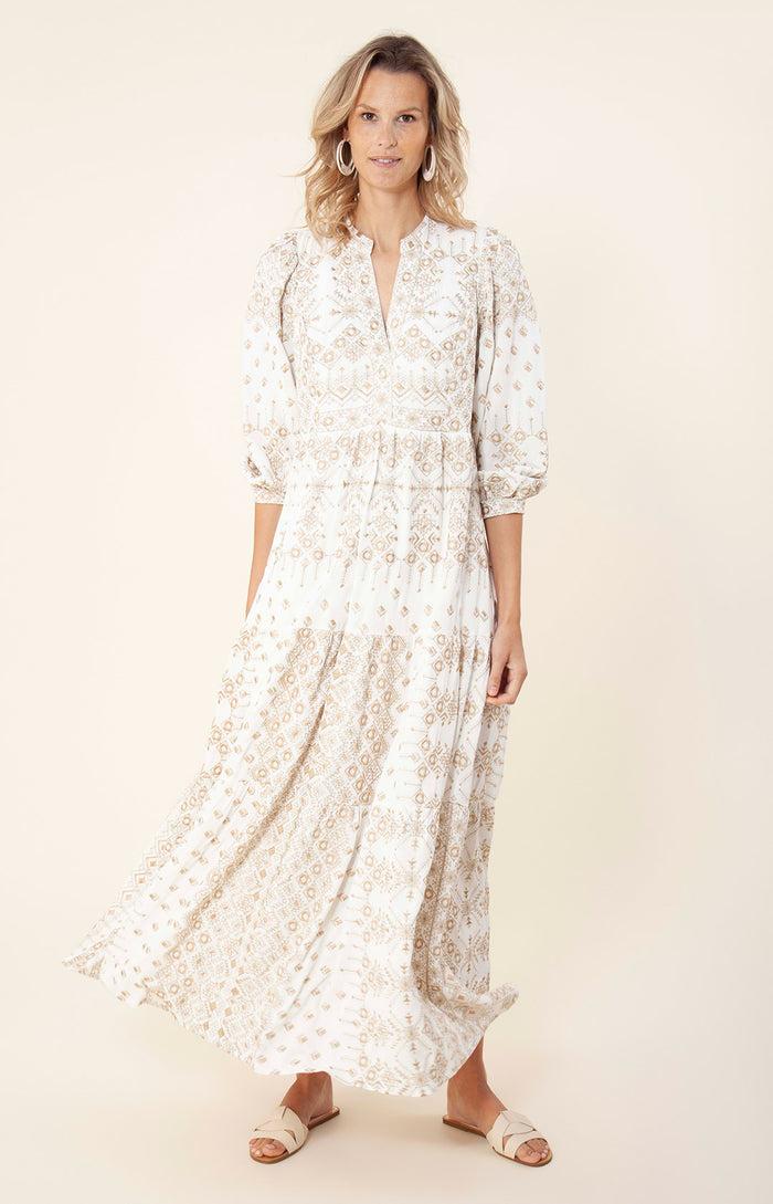 Hale Bob Clary Embroidered Maxi Dress