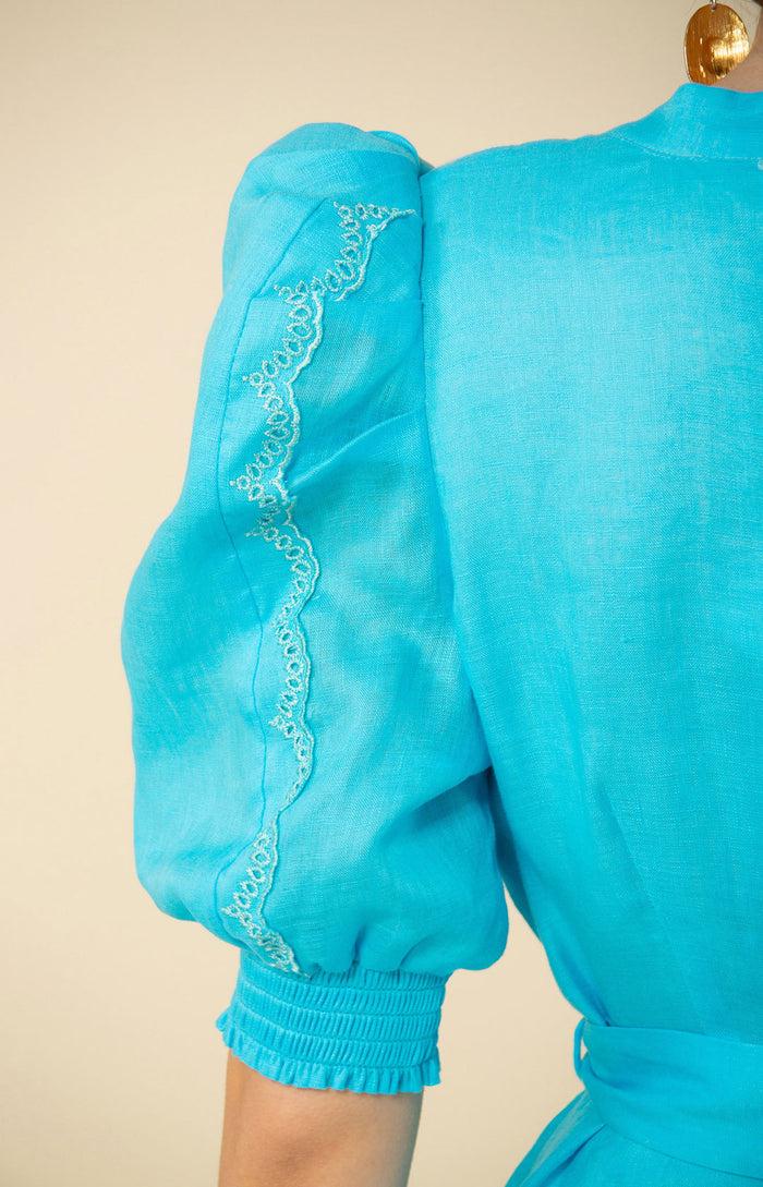 Hale Bob Colette Solid Linen Dress