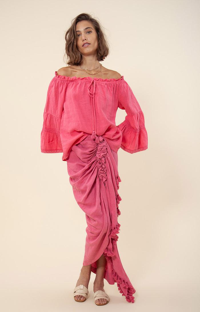 hale bob Darci Solid Off the Shoulder Top