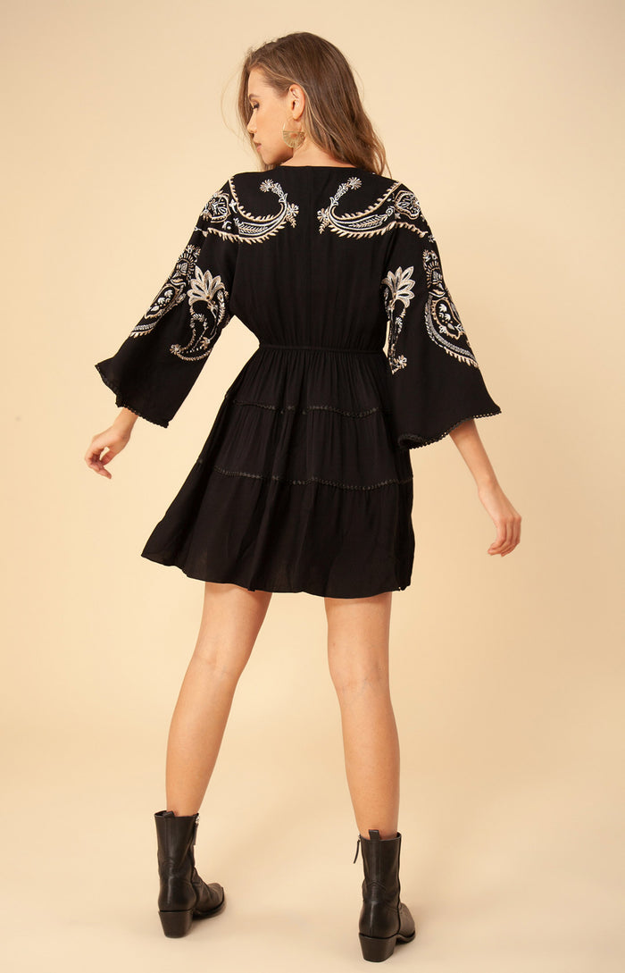 Hale Bob Daya Embroidered Dress