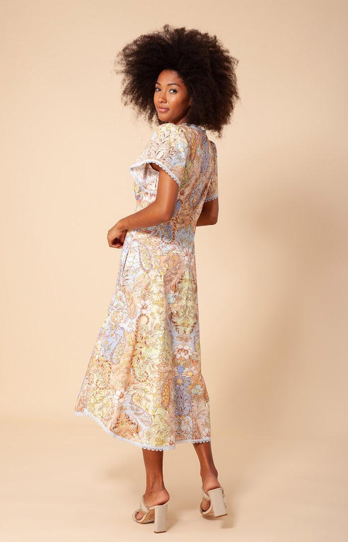 Hale Bob Desirae Washed Poplin Dress