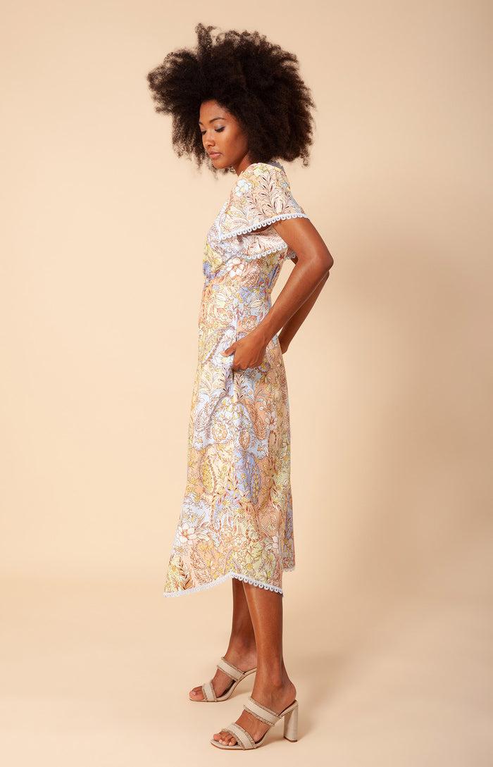 Hale Bob Desirae Washed Poplin Dress