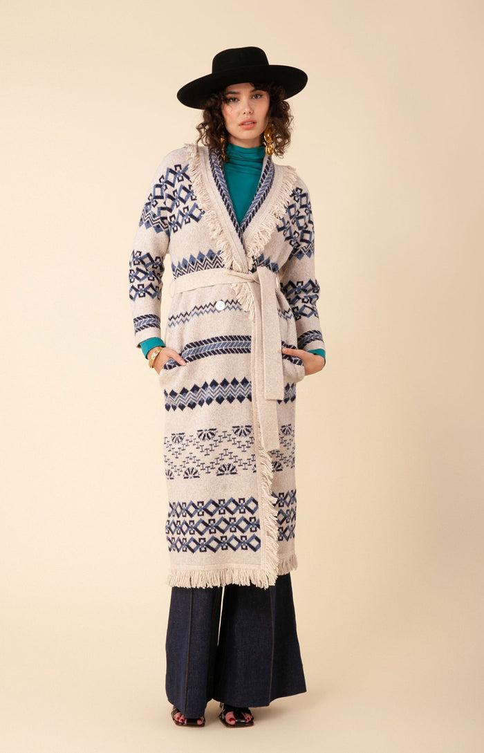 Hale Bob Diane Midi Jacquard Sweater