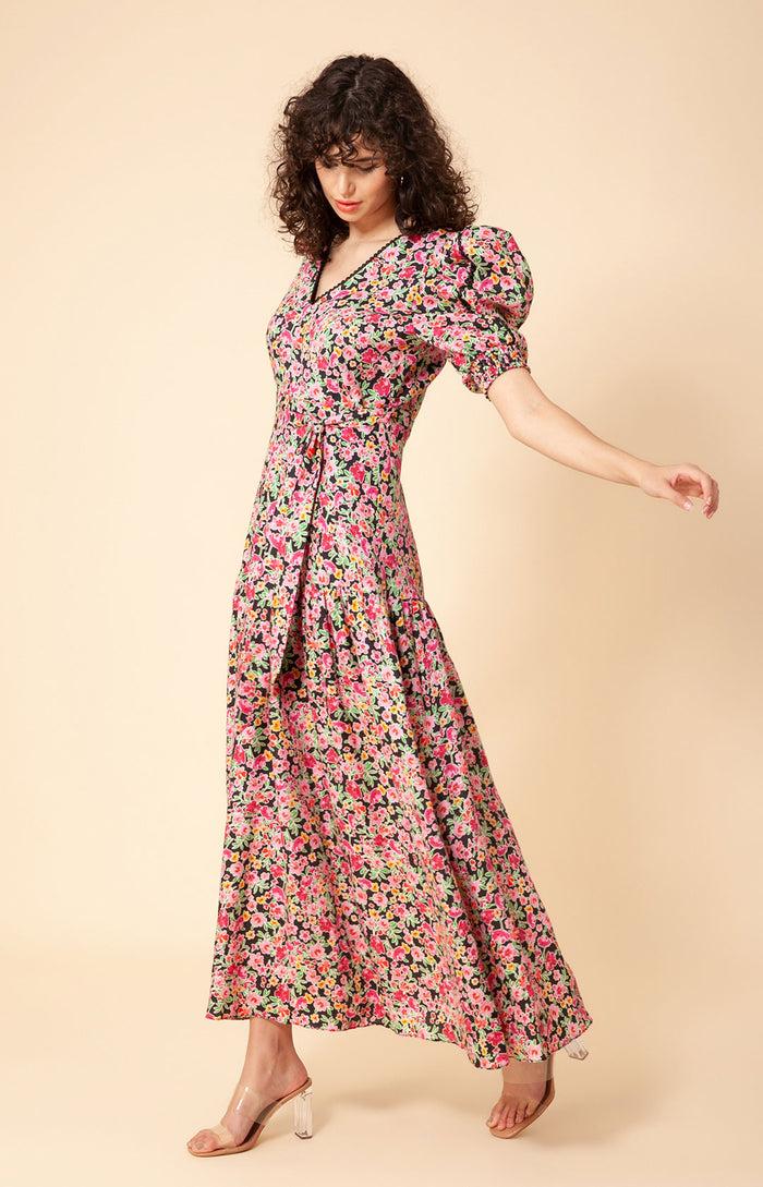 Hale Bob Dominica Embroidered Linen Maxi Dress