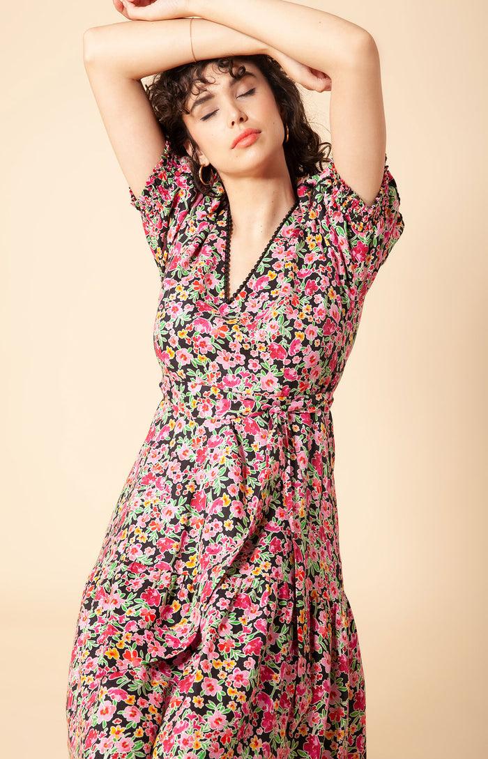 Hale Bob Dominica Embroidered Linen Maxi Dress