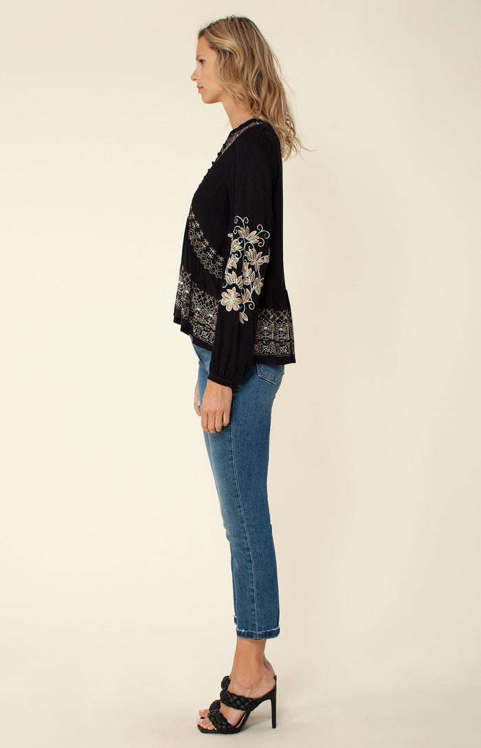 Hale Bob Donatella Embroidered Top