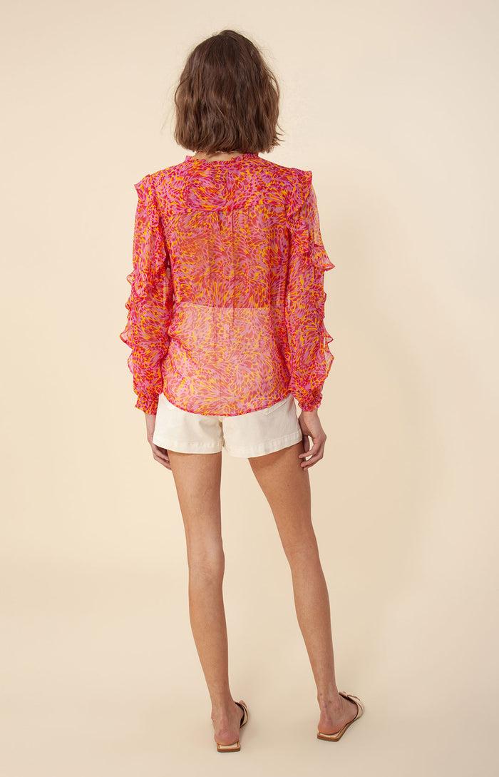 Hale Bob Donna Silk Top Beaded