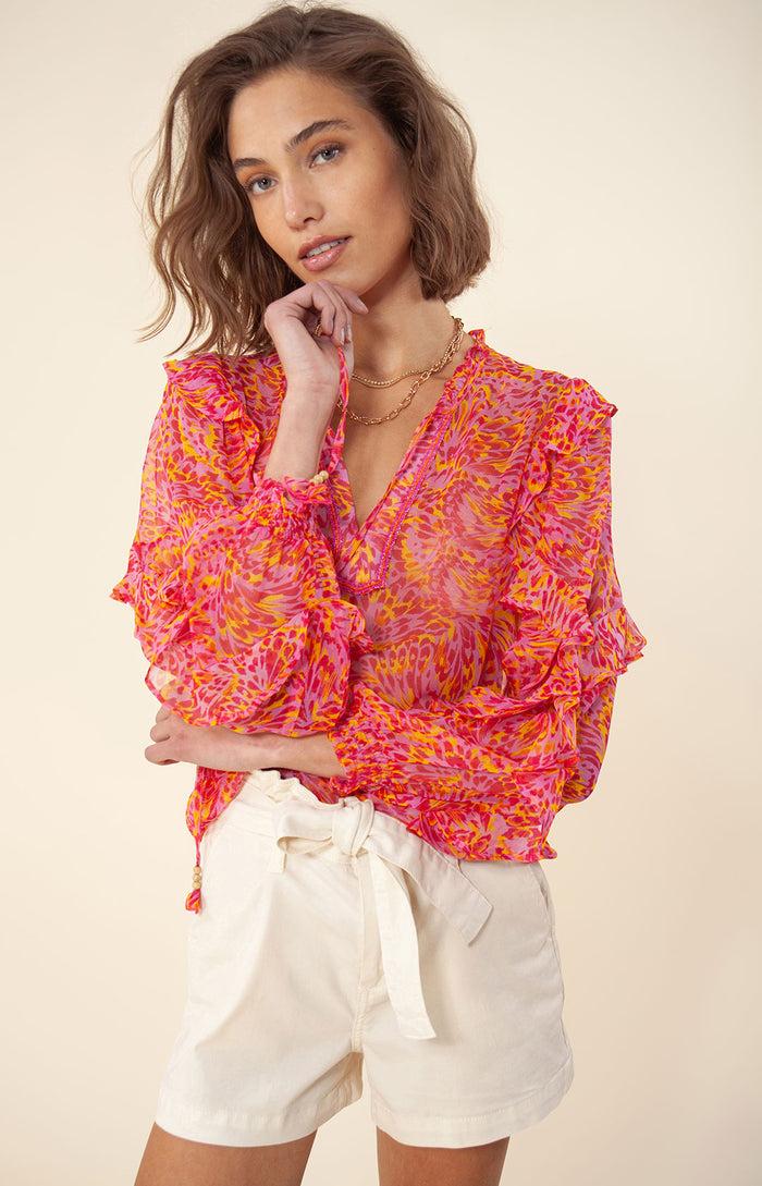 hale bob Donna Silk Top Beaded