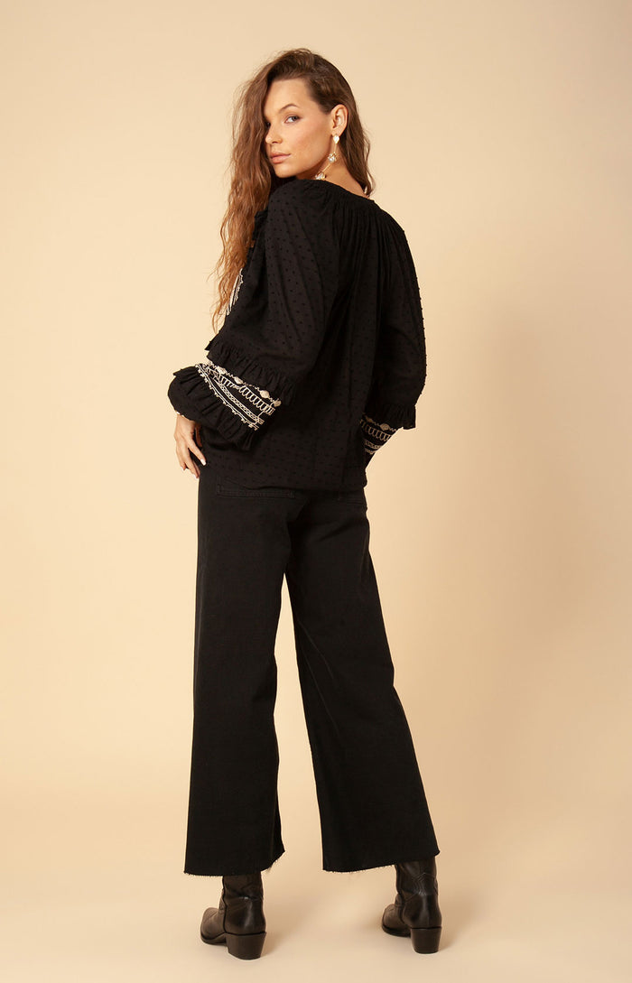 Hale Bob Dyana Embroidered Top