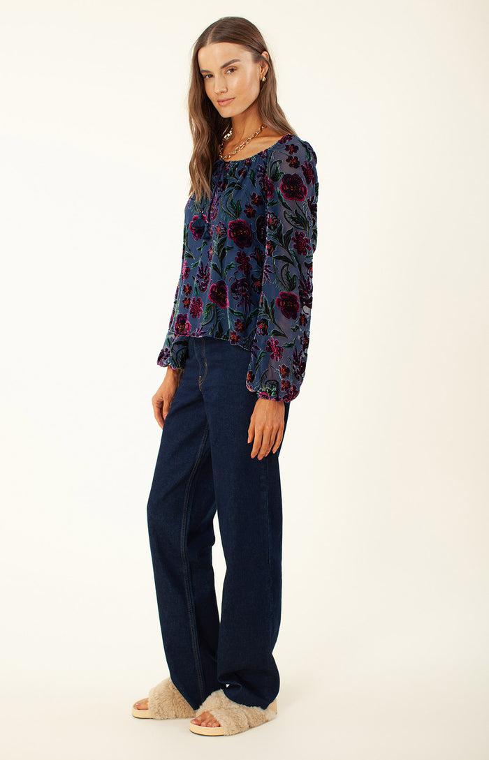Hale Bob Edessa Velvet Burnout Top