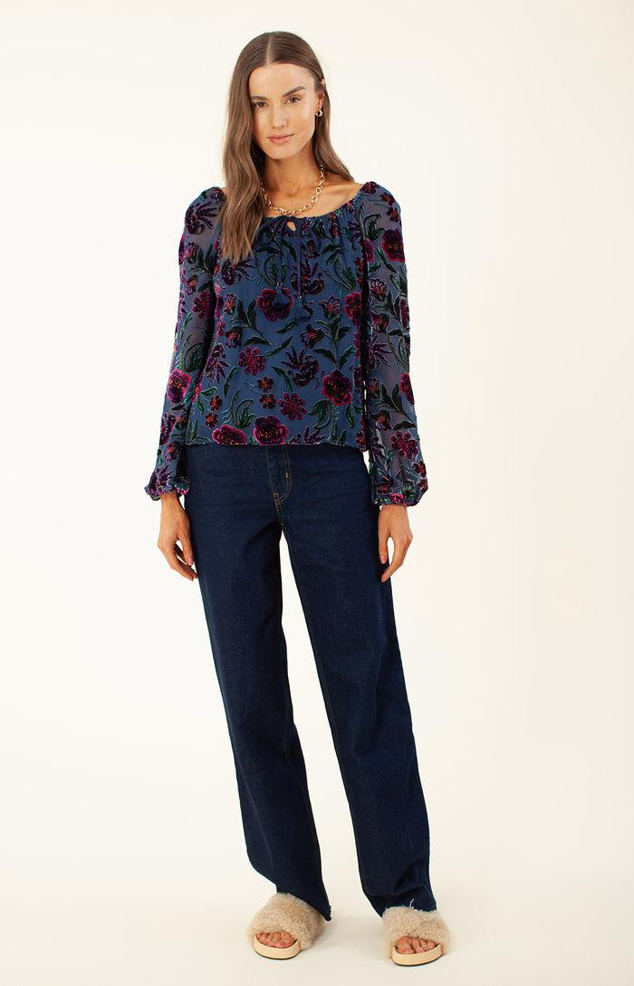 hale bob Edessa Velvet Burnout Top