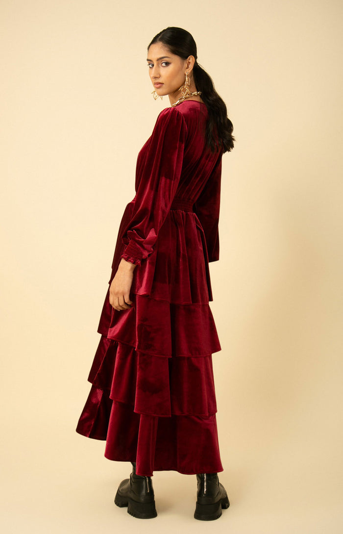 Hale Bob Eleanor Velvet Maxi Dress