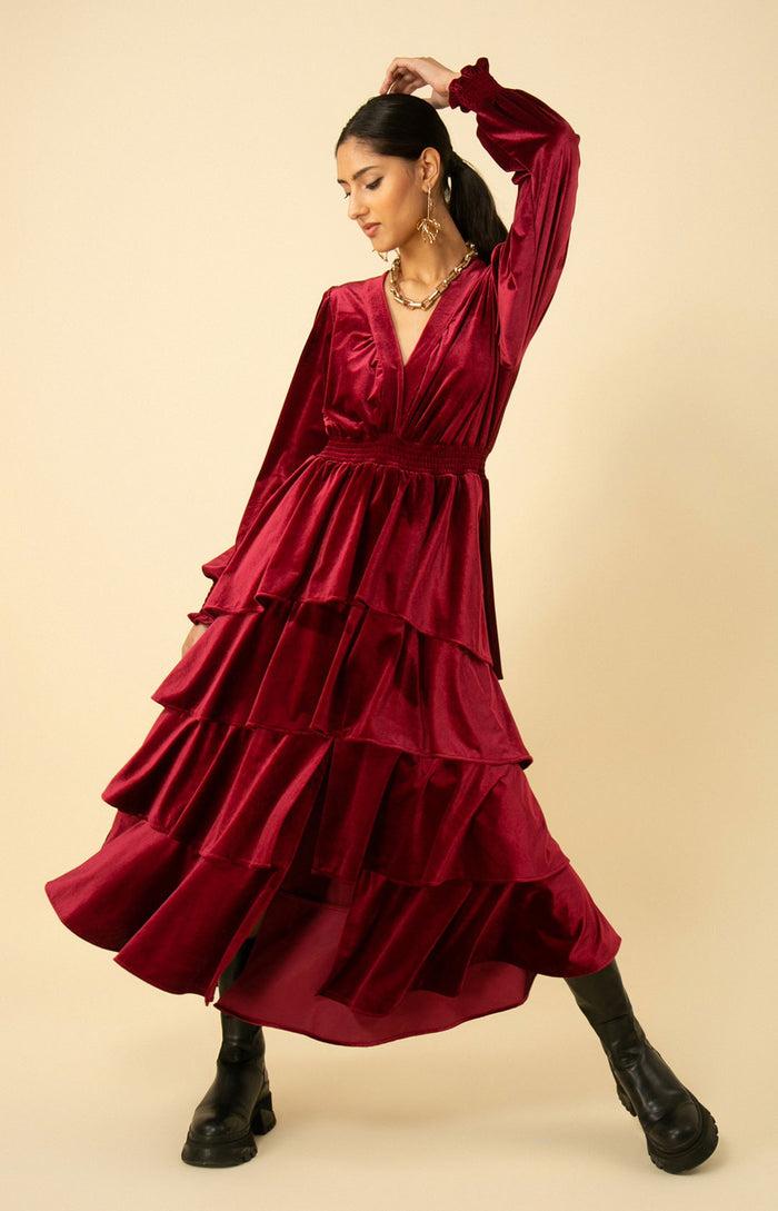 hale bob Eleanor Velvet Maxi Dress