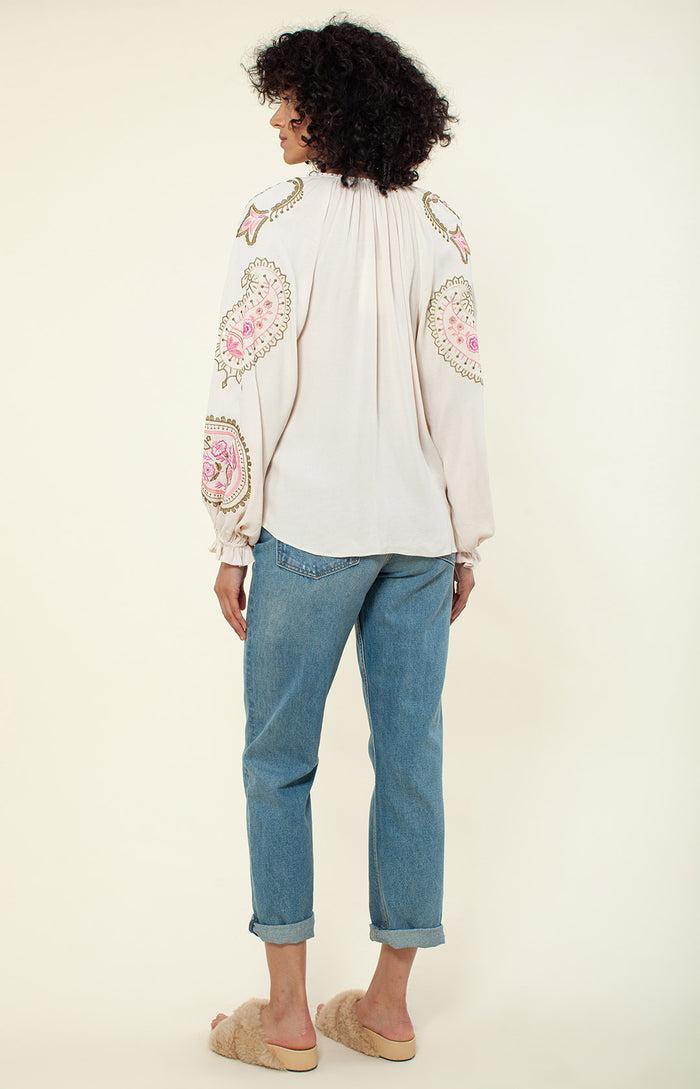 Hale Bob Elisa Embroidered Top