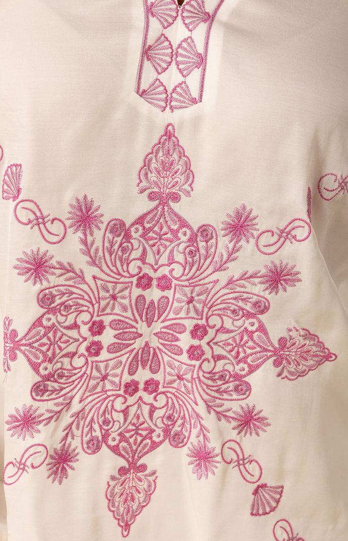 Hale Bob Elliott Embroidered Twill Top