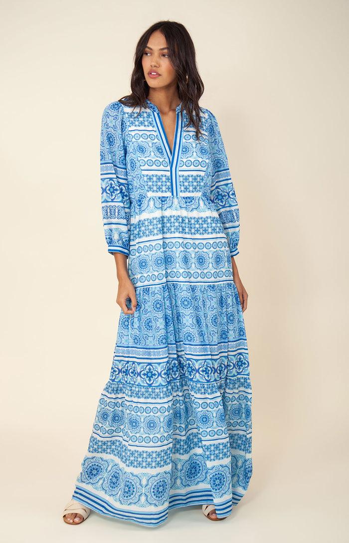 Hale Bob Elspeth Voile Maxi Dress
