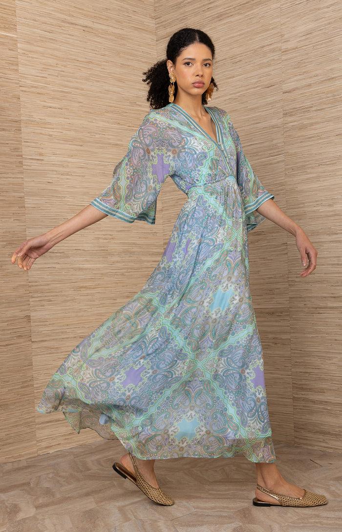 Hale Bob Emerie Chiffon Maxi Dress